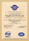 Сертификат ISO9001 на Takamaka Dream