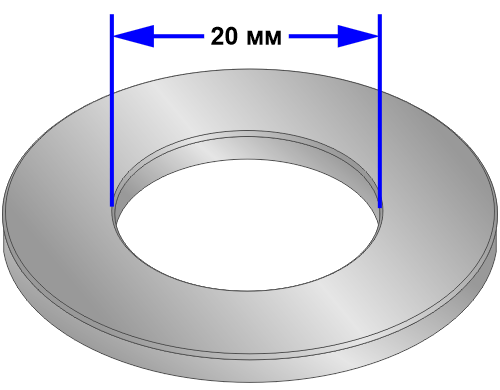 Шайба D20 DIN 125