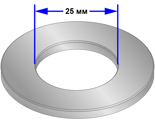 Шайба D25 DIN 125