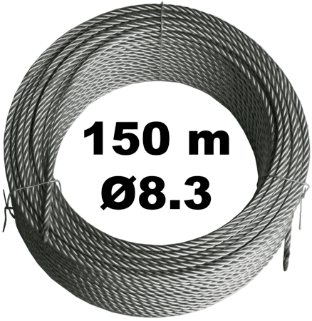 Трос 8.3мм в бухте 150м