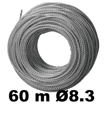Трос 8.3мм в бухте 60м