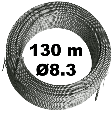 Трос 8.3мм в бухте 130м