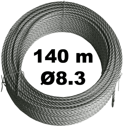 Трос 8.3мм в бухте 140м