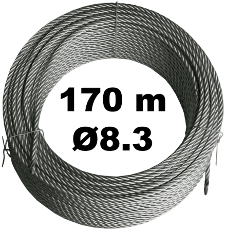 Трос 8.3мм в бухте 170м