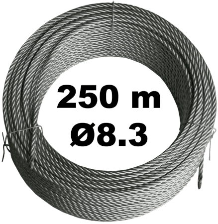 Трос 8.3мм в бухте 250м