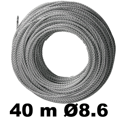 Трос 8.6мм в бухте 40м