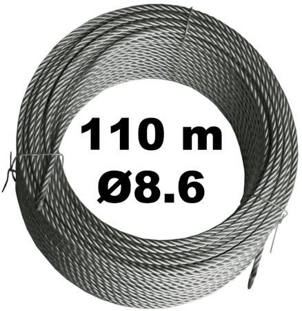 Трос 8.6мм в бухте 110м