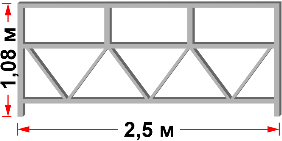 Балюстрада передняя 2.5м