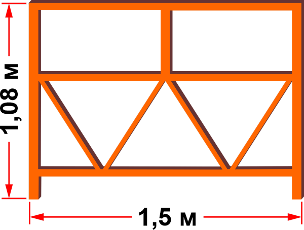 Балюстрада передняя 1.5м