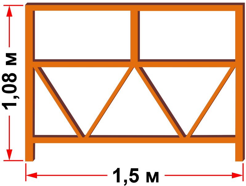 Балюстрада передняя 1.5м