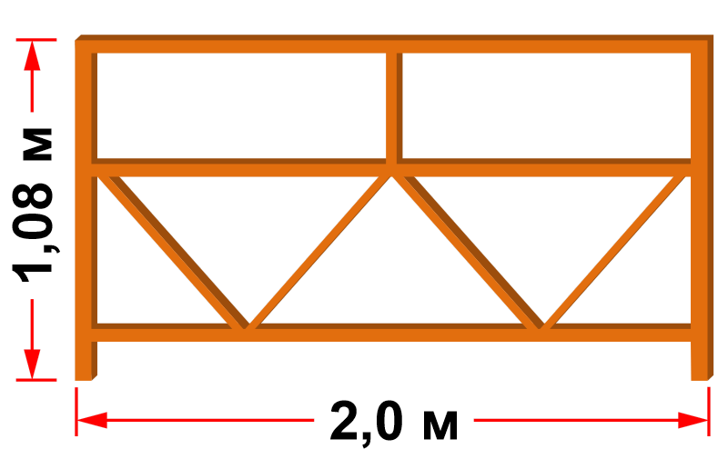 Балюстрада передняя 2м