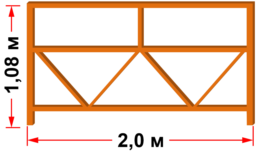 Балюстрада передняя 2м