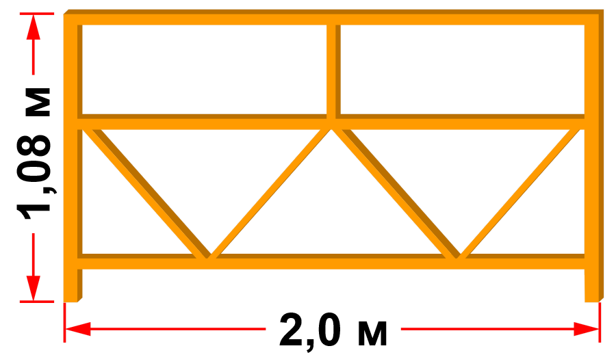 Балюстрада передняя 2м