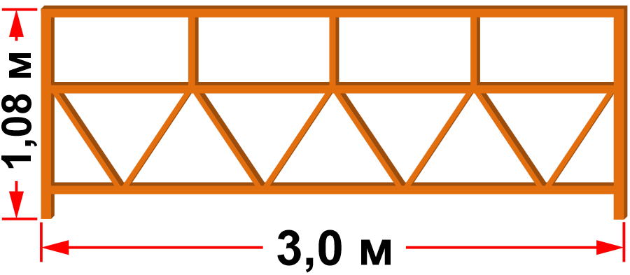 Балюстрада передняя 3м