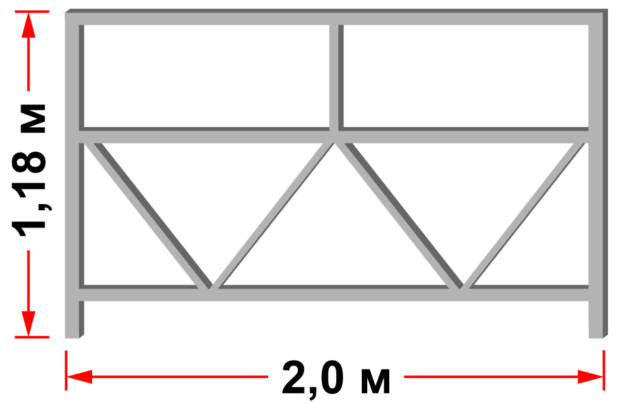 Балюстрада задняя 2м