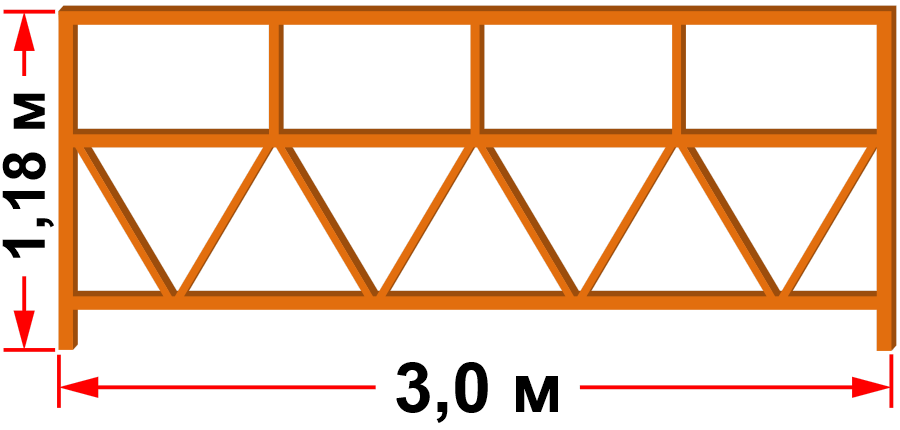 Балюстрада задняя 3м
