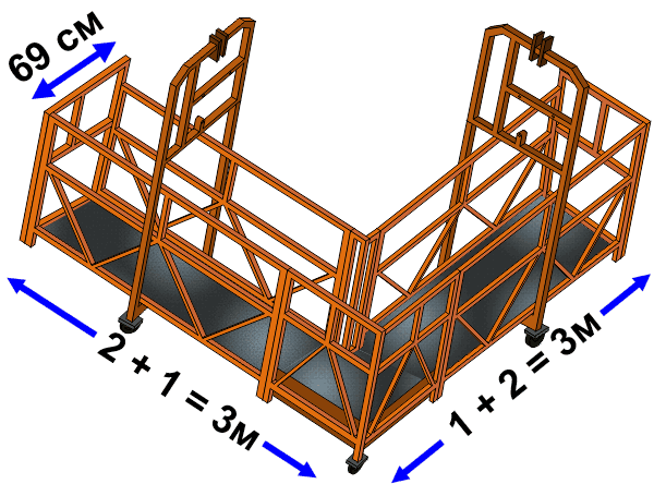 Корзина угловая ZLP TAU-R 33