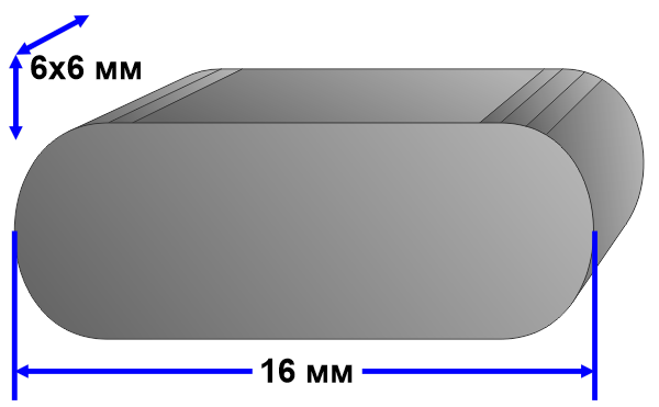 Шпонка 6-16